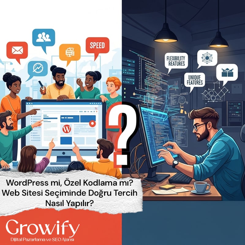 WordPress mi, Özel Kodlama mı? Web Sitesi Seçiminde Doğru Tercih Nasıl Yapılır?